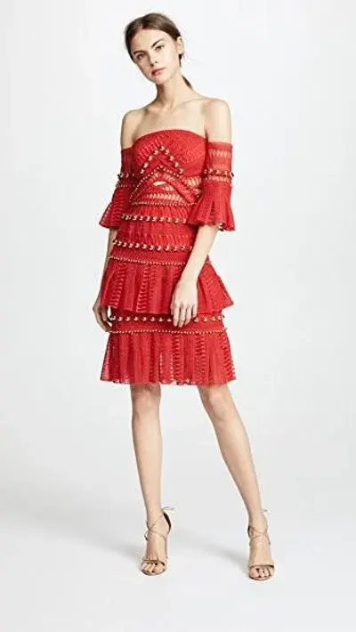 Thurley Heaven Dress Red Size 6 - Image 1