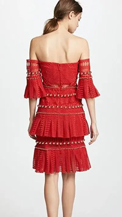 Thurley Heaven Dress Red Size 6 - Image 4