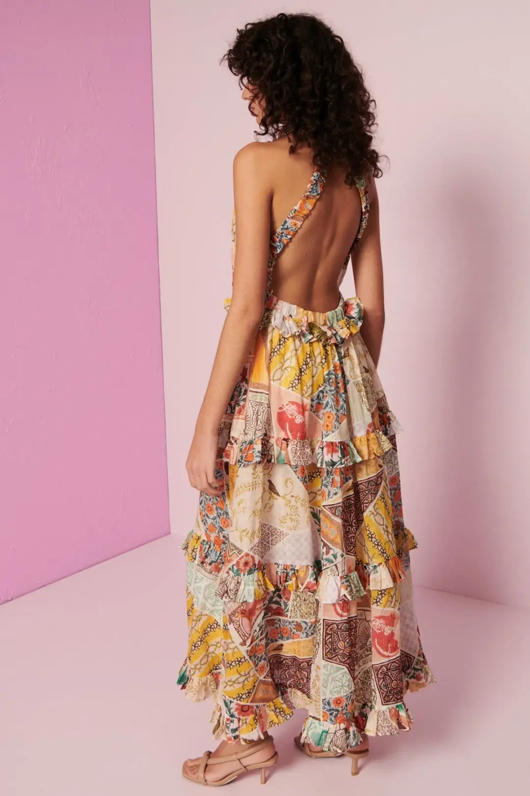 Kate Ford Zellije Long Layered Dress Yolanda Size 10  for rent on The Volte - main image