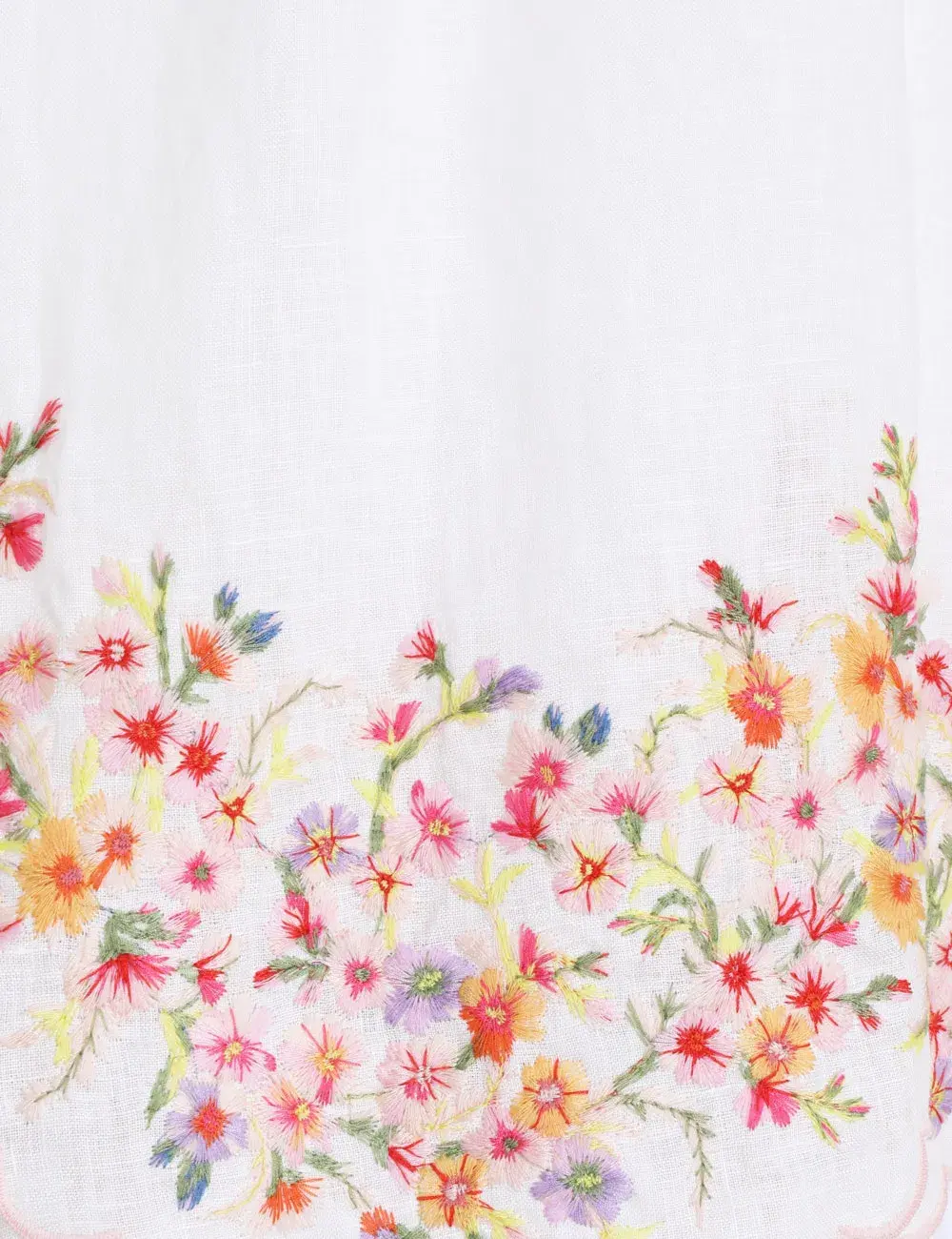 Zimmermann Mae Floral Midi Dress White Floral Size 1/AU 10 for rent on The Volte - main image