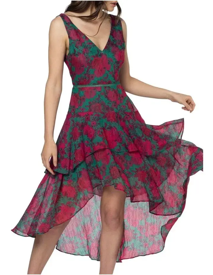 Pilgrim Lilian Gown Print Size 14  for rent on The Volte - main image