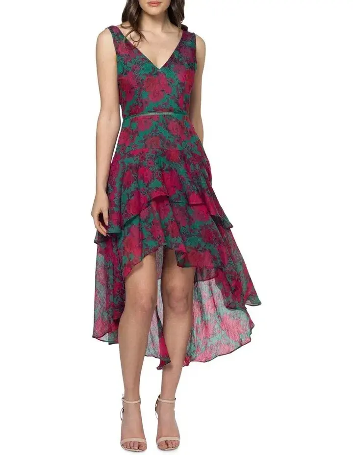 Pilgrim Lilian Gown Print Size 14  for rent on The Volte - main image