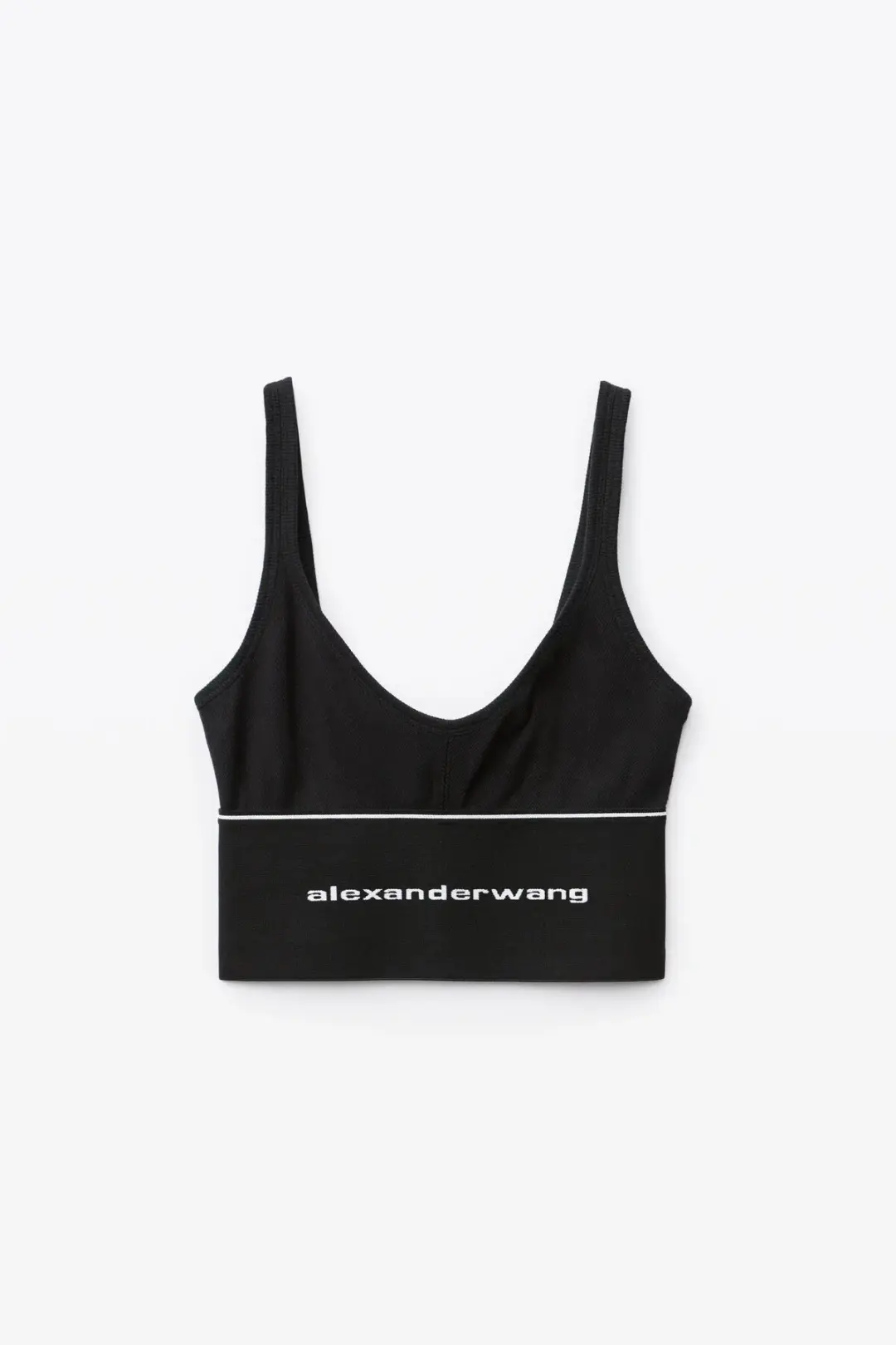 Alexander Wang Logo Elastic Bra in Black Size XS / AU 6 for rent on The Volte - main image