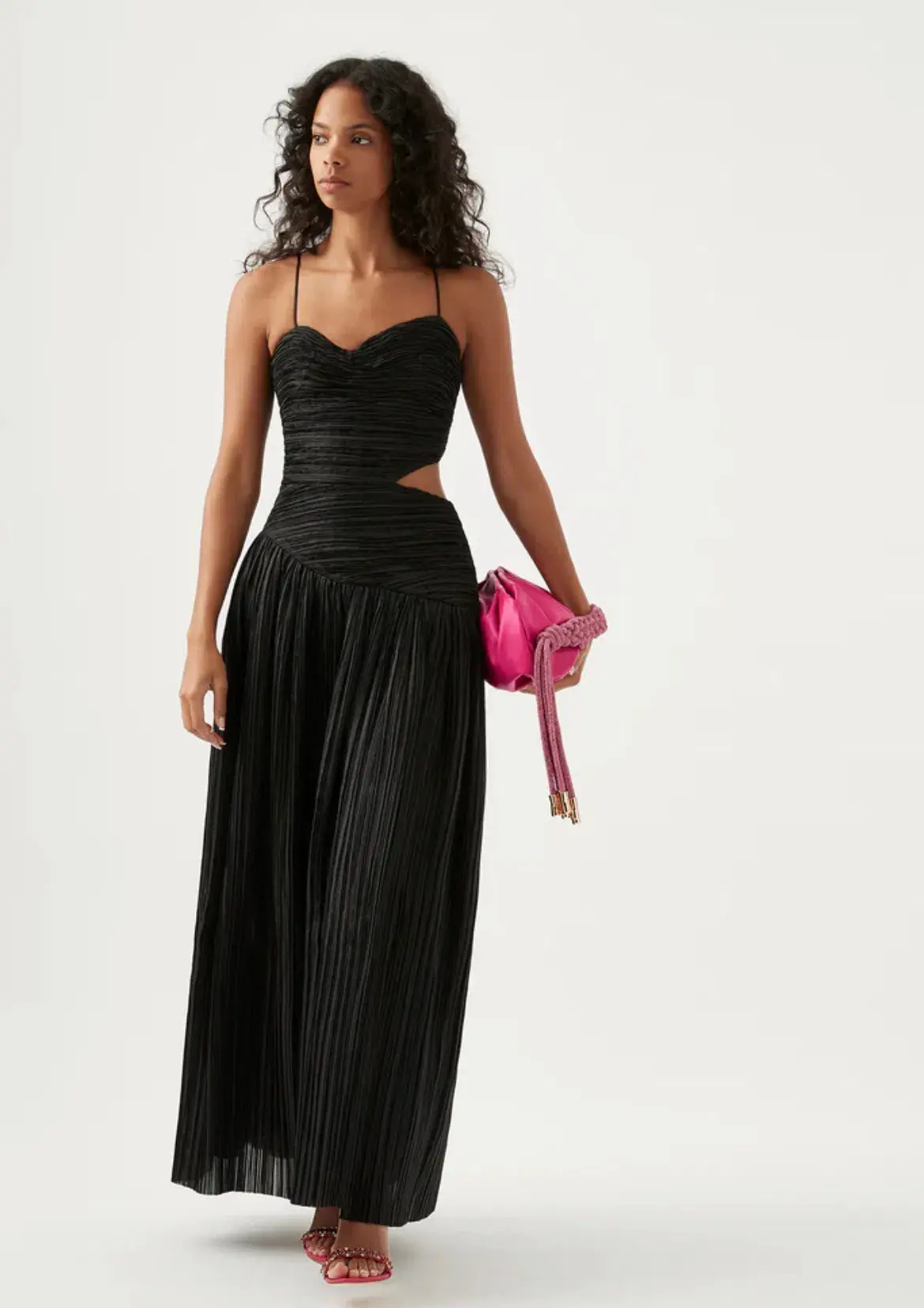 Aje Laurier Wave Maxi Dress Black Size AU 6 - Image 3