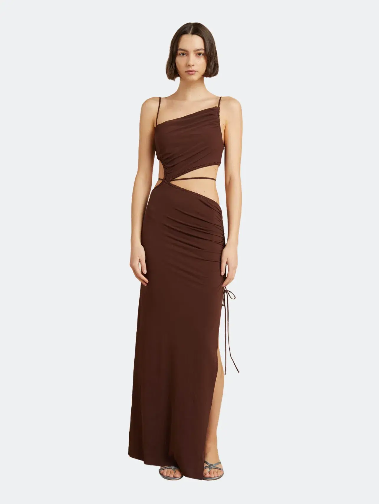Bec & Bridge Dilkon Maxi Dress Brown Size AU 6  - Image 1