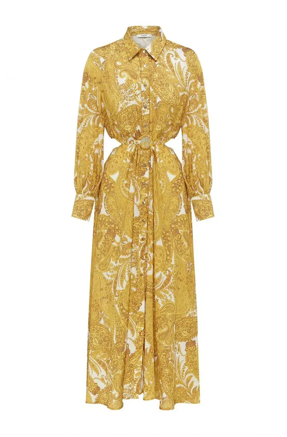 Sheike Casablanca Dress Paisley Yellow Size 16  for rent on The Volte - main image
