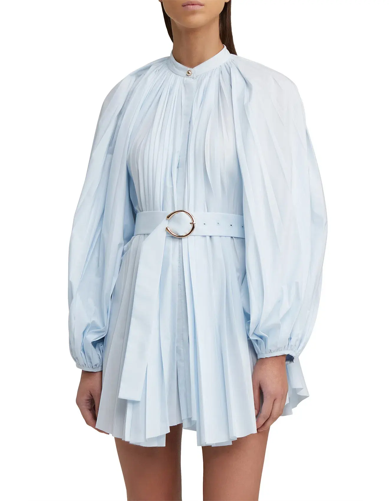 Acler Margot Mini Dress in Powder Blue Size 8 - Image 4