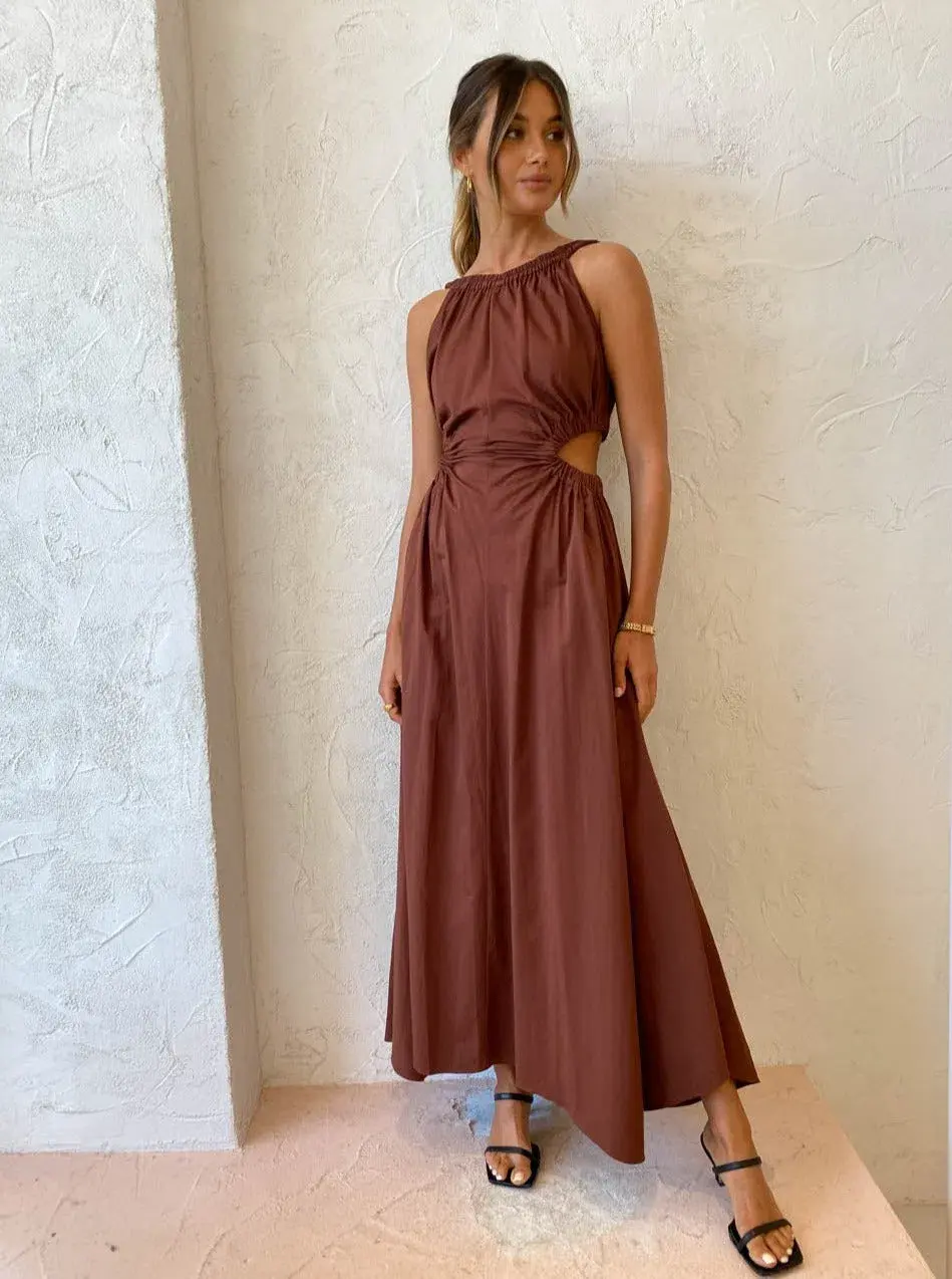 Camilla and Marc Coppola Maxi Dress in Cinnamon Size 8 - Image 2
