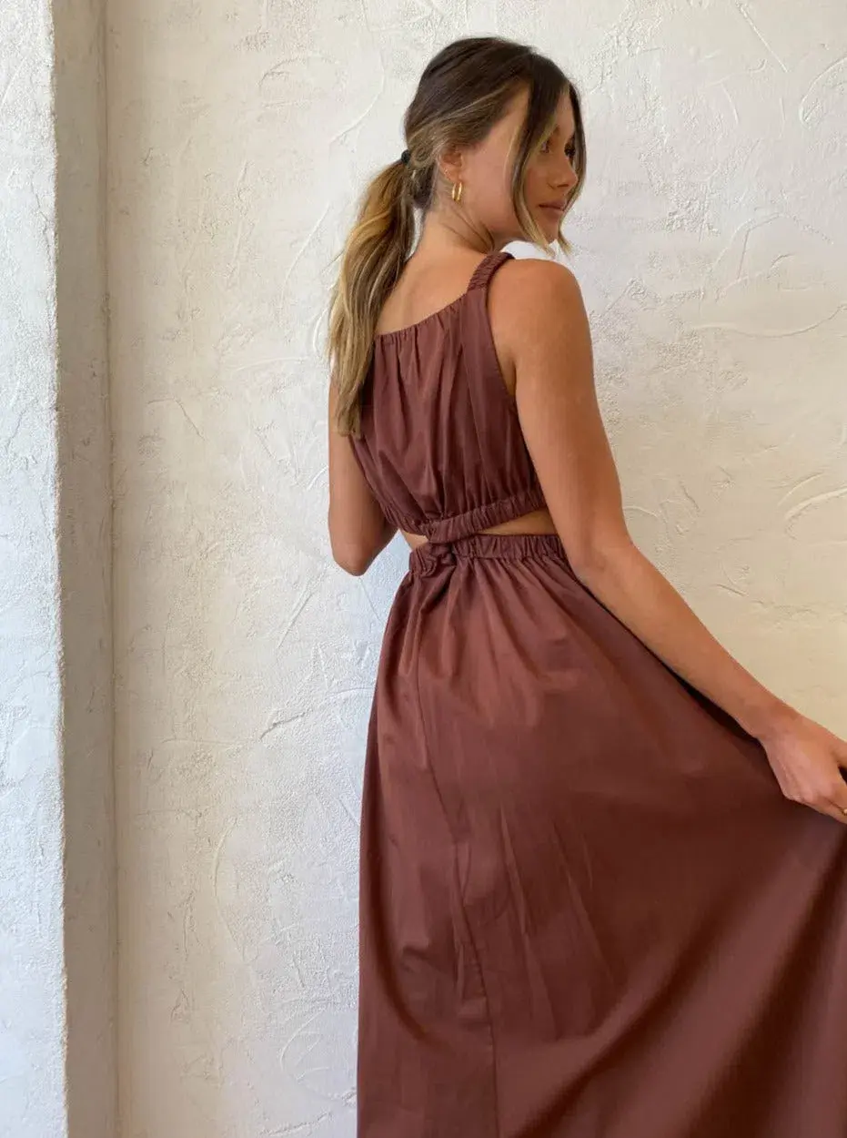 Camilla and Marc Coppola Maxi Dress in Cinnamon Size 8 - Image 4