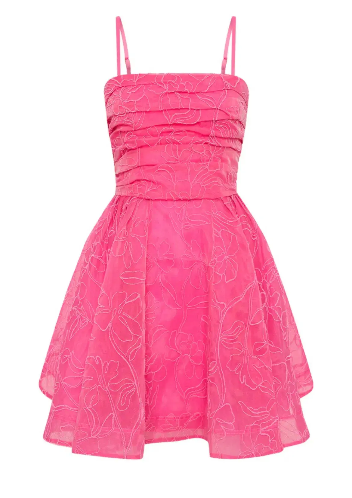 AJE Evangeline Cornelli Mini Dress Protea Pink Size 8 - Image 4