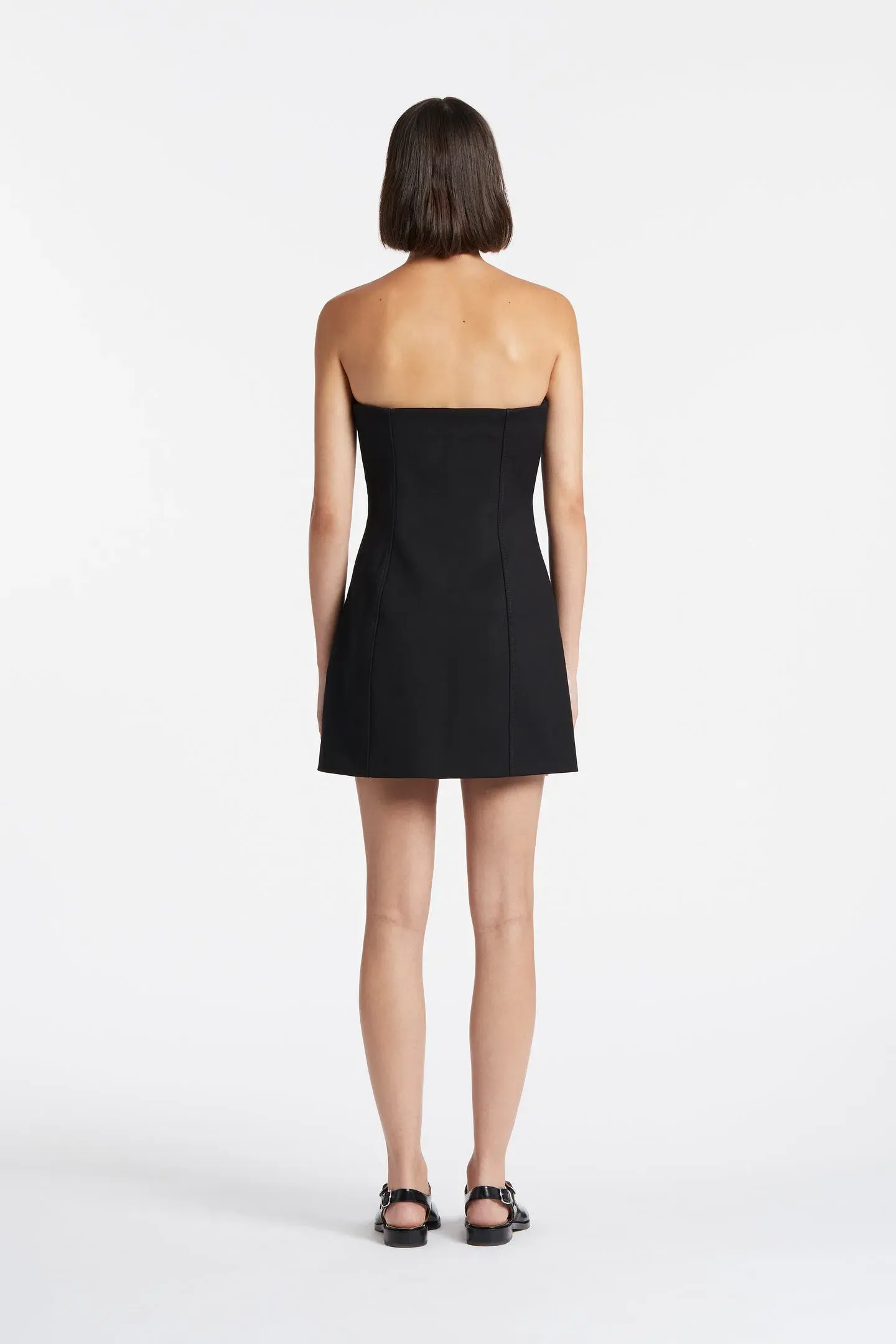 Sir The Label Black Maxe Strapless Mini Dress Black Size 0/AU 6 - Image 3