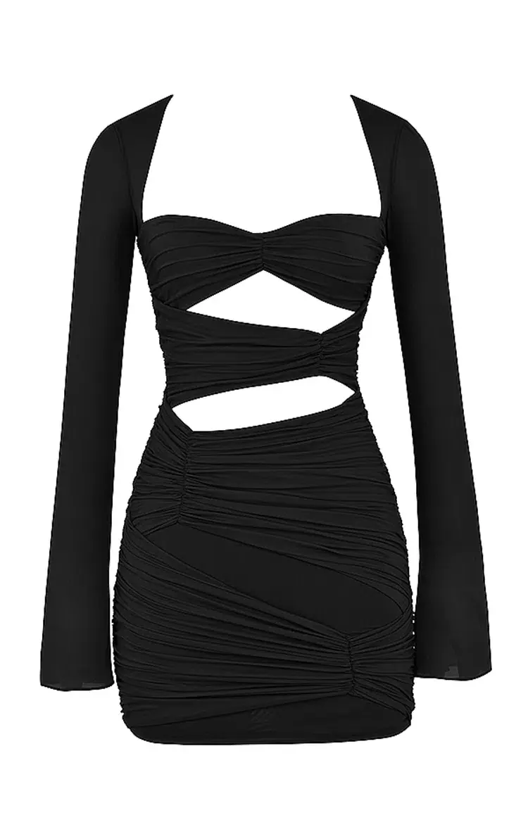 House of CB Camille Mini Dress Black Size 8 / S - Image 4