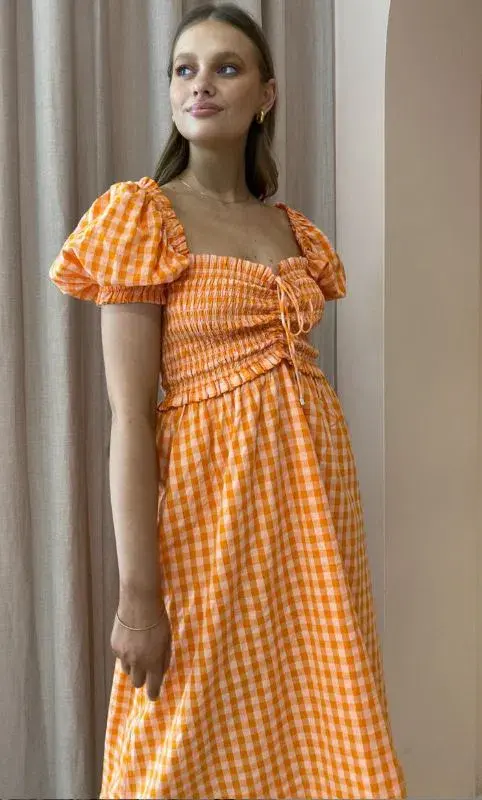 Steele Hollie Dress Orange Size AU 12 - Image 3