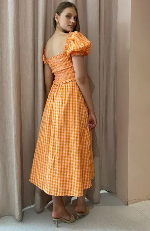 Steele Hollie Dress Orange Size AU 12 - Image 2