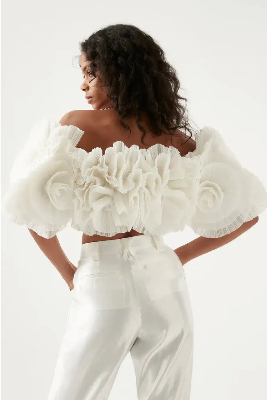 Aje Expressive Pleated Top White Size AU 14 - Image 2