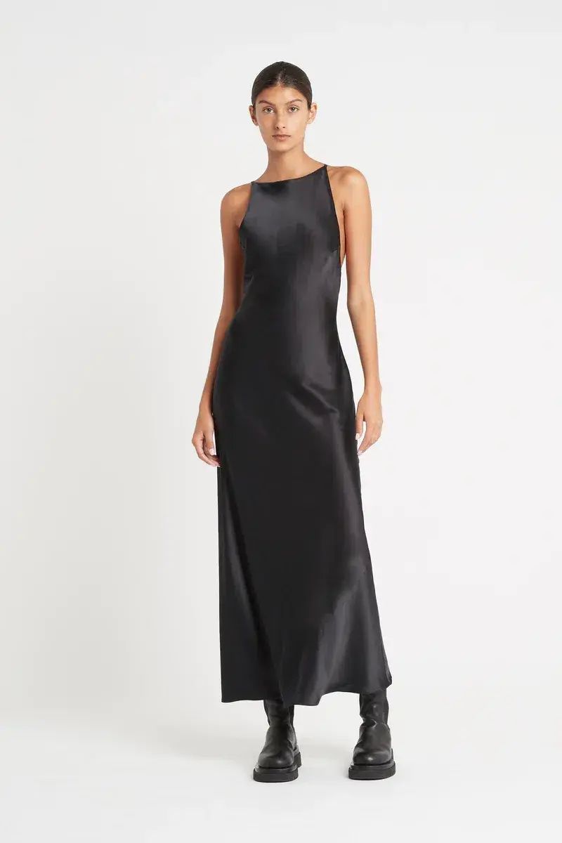 Sir The Label Editta Gown Midi Black Size AU 6 - Image 1