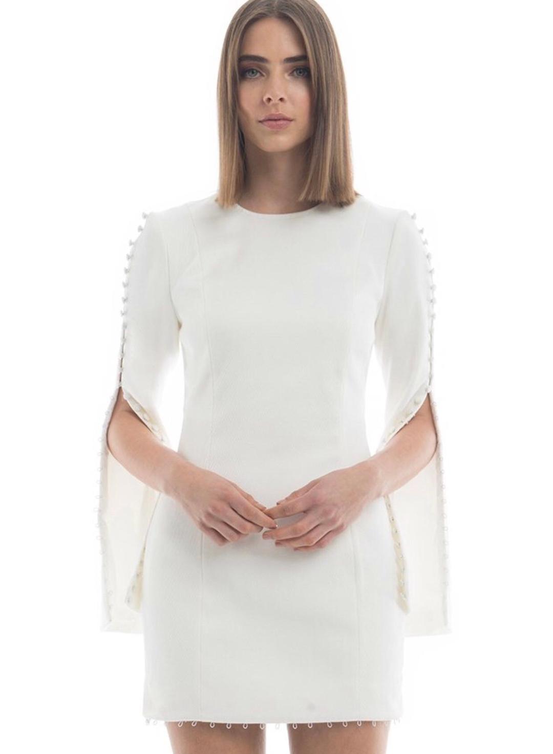 Misha Analiese Mini Dress White Size 8 for rent on The Volte - main image