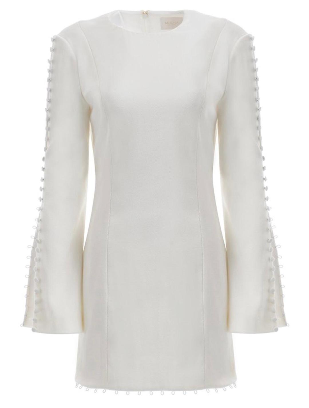 Misha Analiese Mini Dress White Size 8 for rent on The Volte - main image