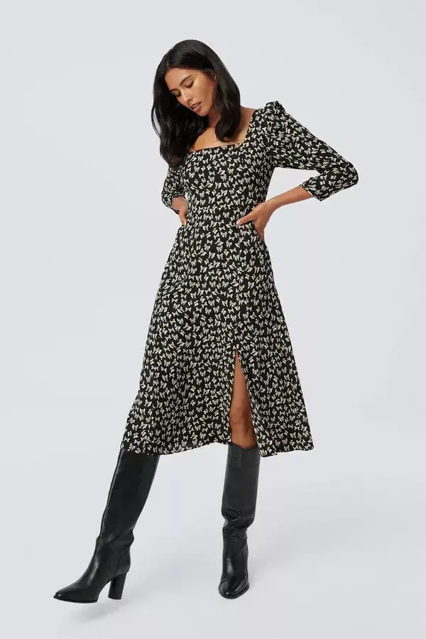Diane Von Furstenberg Joanna Dress Black Size AU 12 - Image 1
