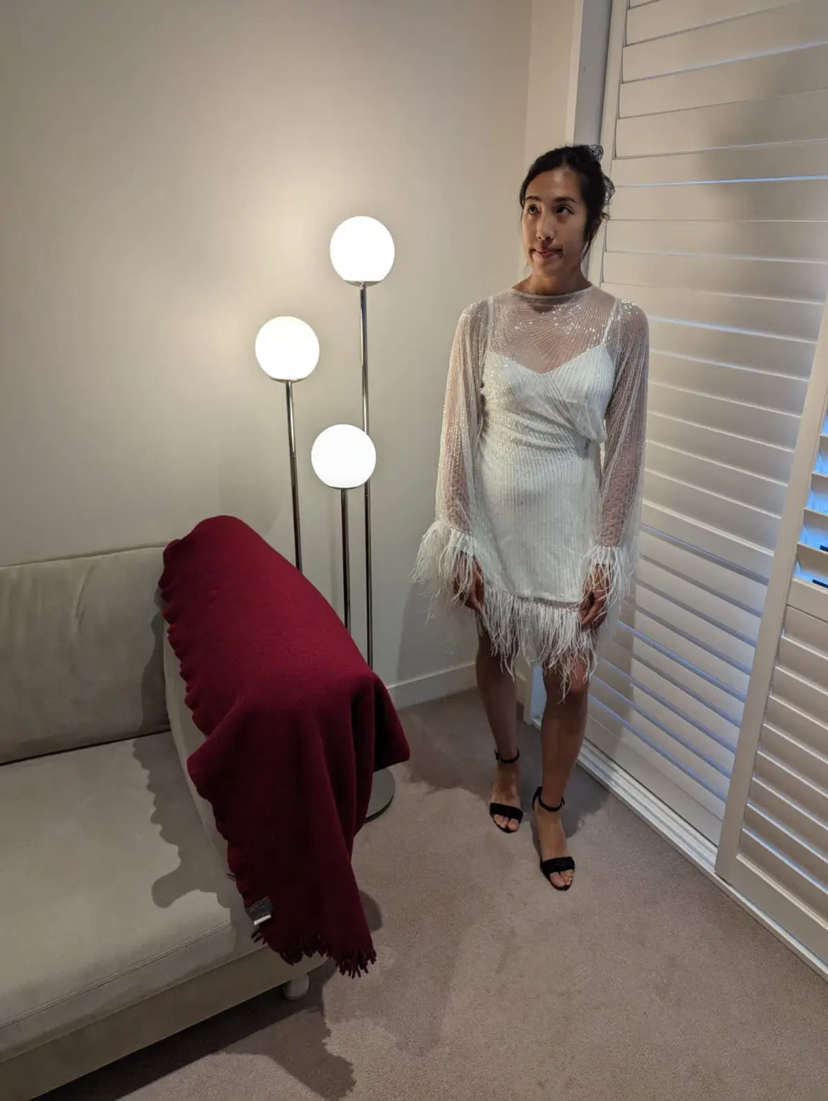 Rachel Gilbert Axel Mini Dress Ivory Size 1 / AU 8 - Image 3
