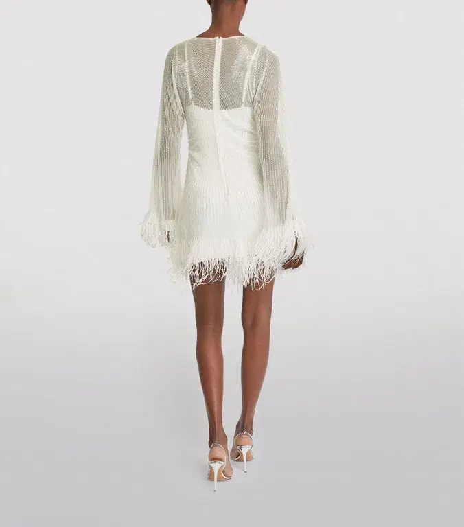Rachel Gilbert Axel Mini Dress Ivory Size 1 / AU 8 - Image 2