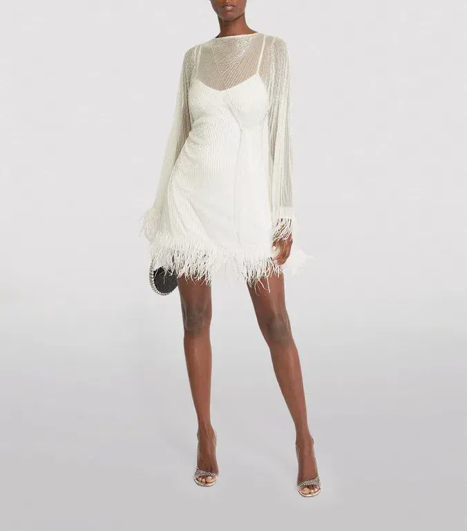 Rachel Gilbert Axel Mini Dress Ivory Size 1 / AU 8 - Image 1