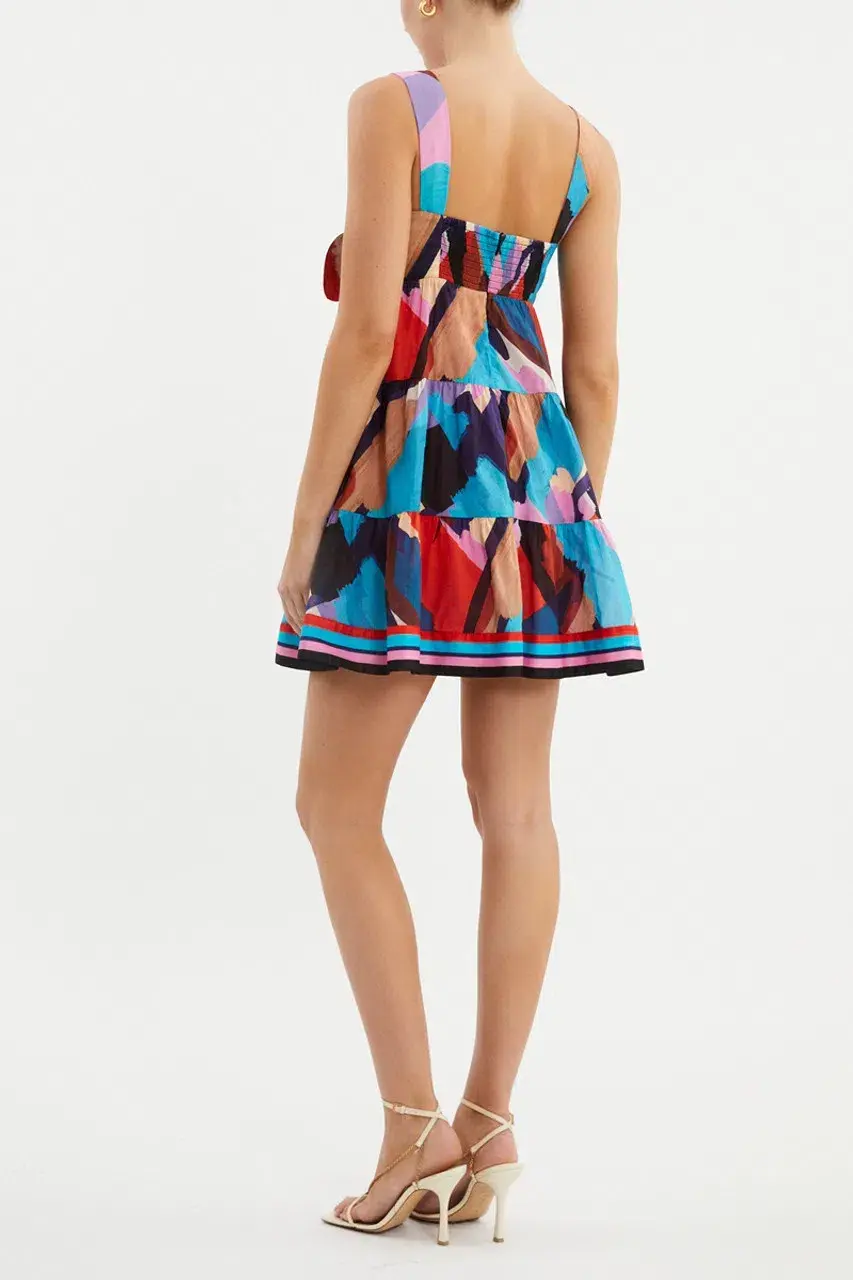 Rebecca Vallance Mini Dress Multi-colored Size AU 12 for rent on The Volte - main image