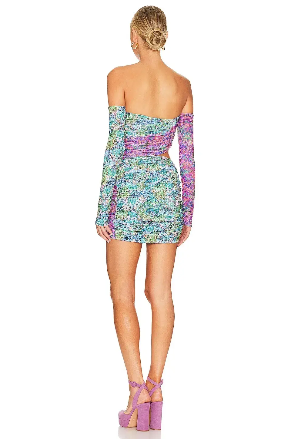 NBD Elea Mini Dress Multi Size 8  - Image 3