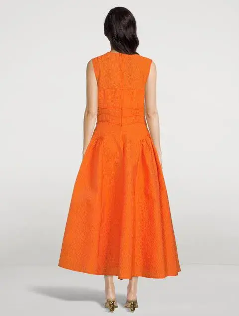 Rachel Gilbert Sophia Dress Orange Size AU 6 for rent on The Volte - main image