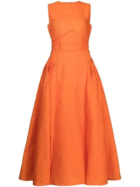 Rachel Gilbert Sophia Dress Orange Size AU 6 - Image 4