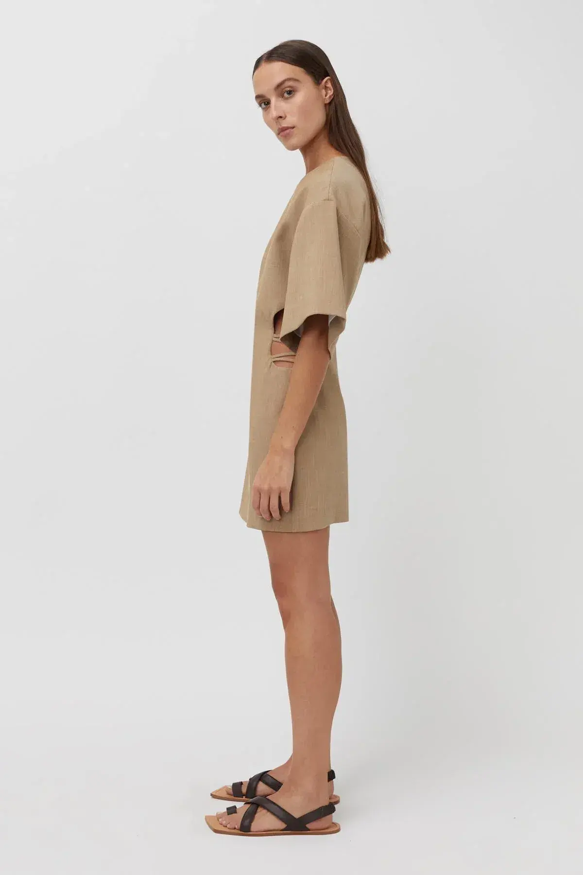 Camilla and Marc Fernando Mini Dress Flax Size 6 - Image 2