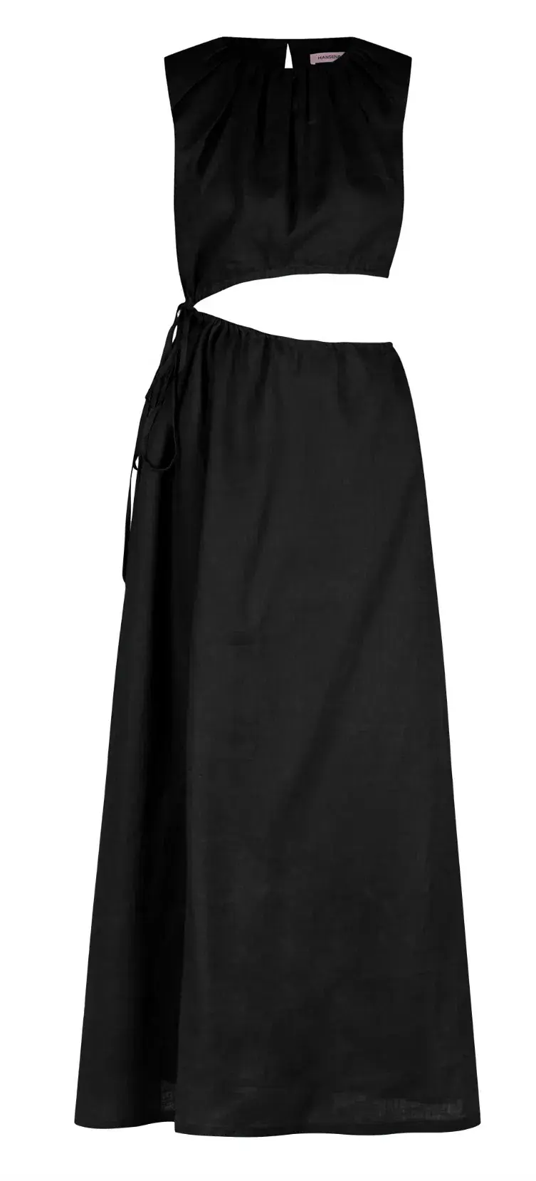 Hansen and Gretel Mesa Drawstring Midi Dress in Black Size S / Au 8 - Image 4