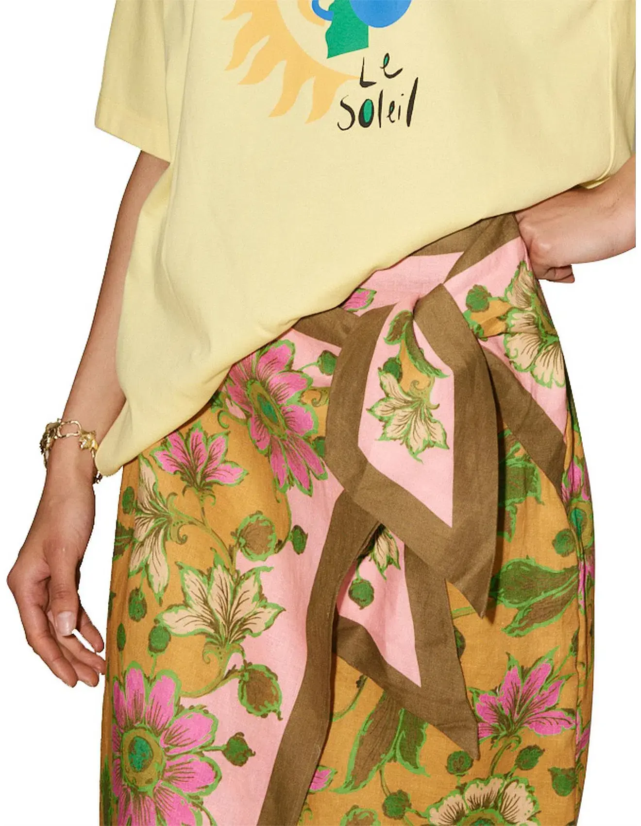 Alemais Winnie Wrap Sarong Skirt Floral Size S / Au 8 - Image 8