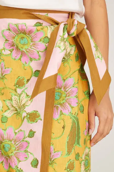 Alemais Winnie Wrap Sarong Skirt Floral Size S / Au 8 - Image 9