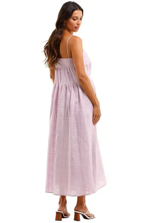 Country Road Textured Slip Maxi Dress Purple Size 14  for rent on The Volte - main image