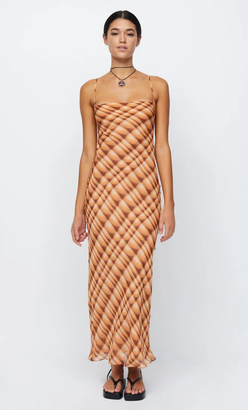 Bec & Bridge Soleil Slip Maxi Dress Orange Size 10  - Image 2
