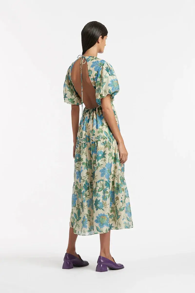 Sir The Label Celia Open Back Dress Cream Size 2 / AU 10 - Image 2