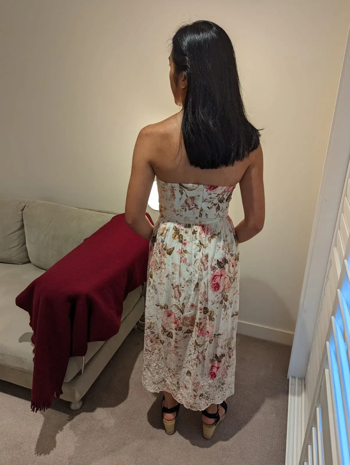 Zimmermann Jasper Halterneck Dress Floral Midi Size 1 / AU 8 - Image 4