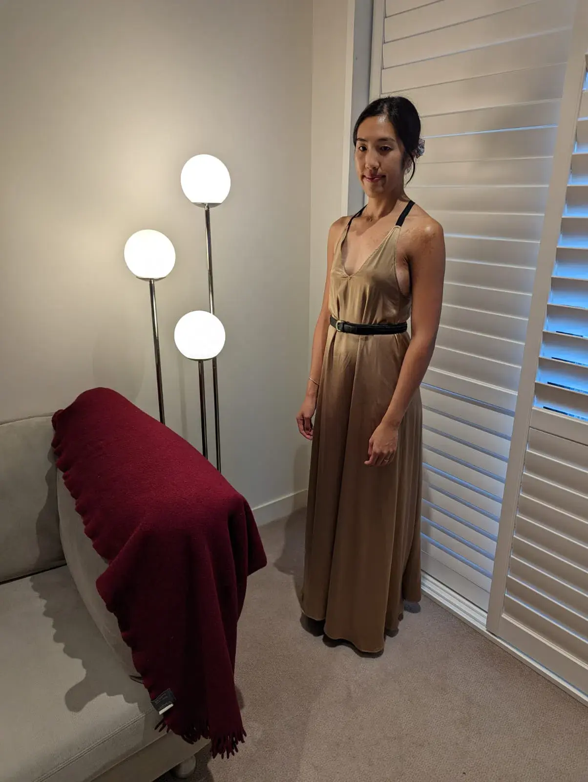 Magali Pascal Sakura Maxi Dress Gold Size XS / AU 8 - Image 1