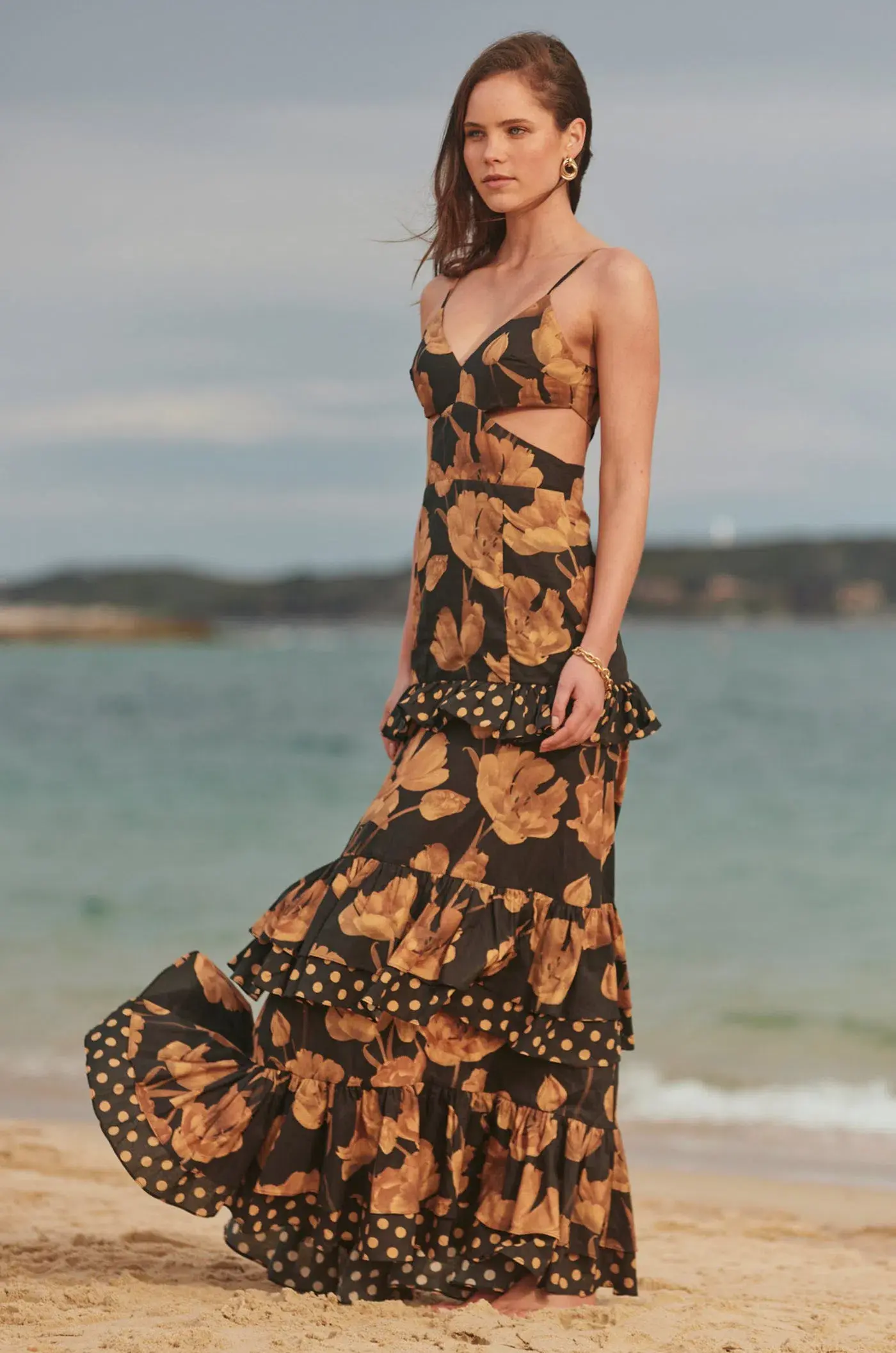 Sonya Moda Valentina Gown in Marabella Floral Print Size AU 6  - Image 4