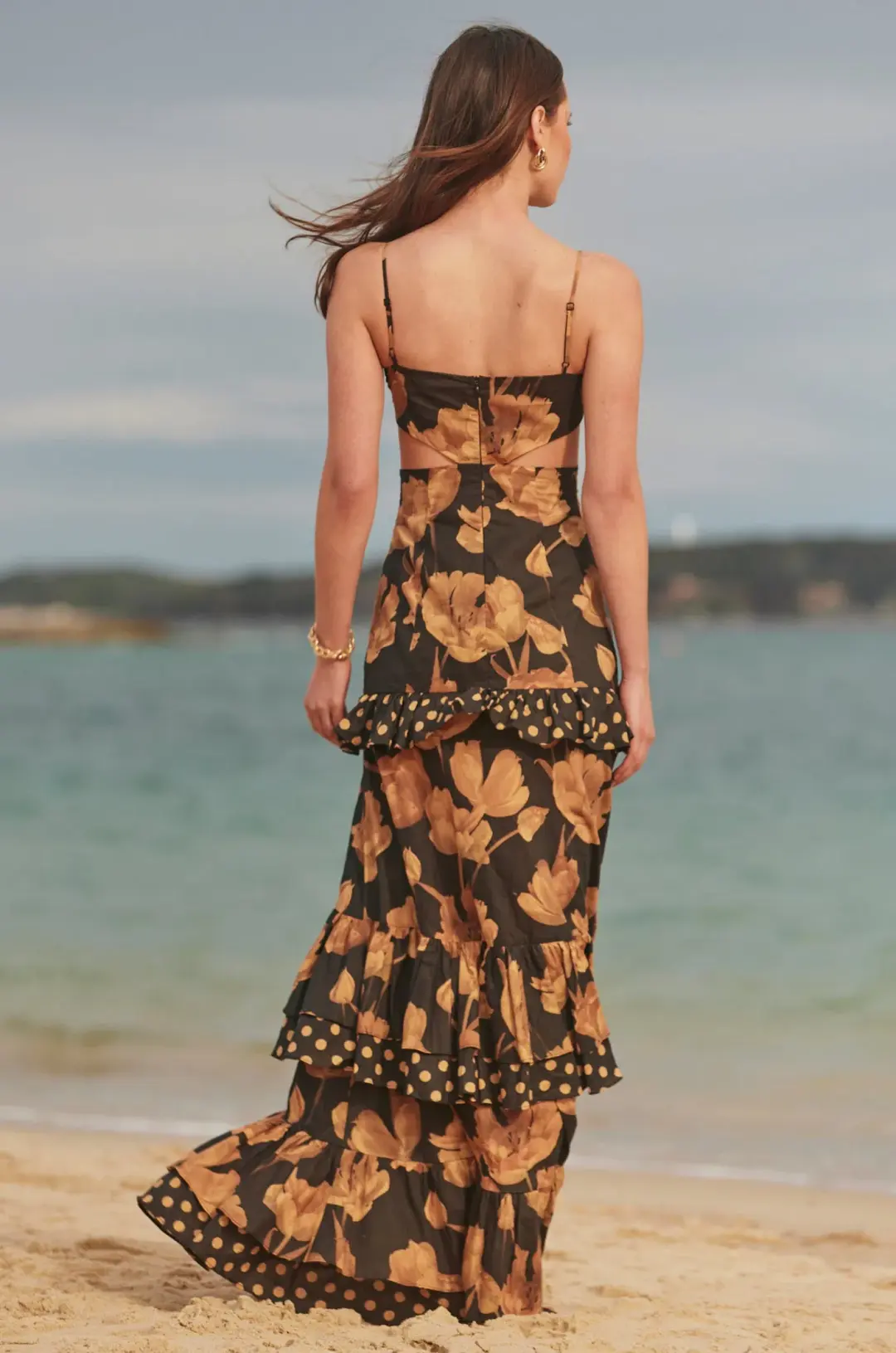 Sonya Moda Valentina Gown in Marabella Floral Print Size AU 6  for rent on The Volte - main image