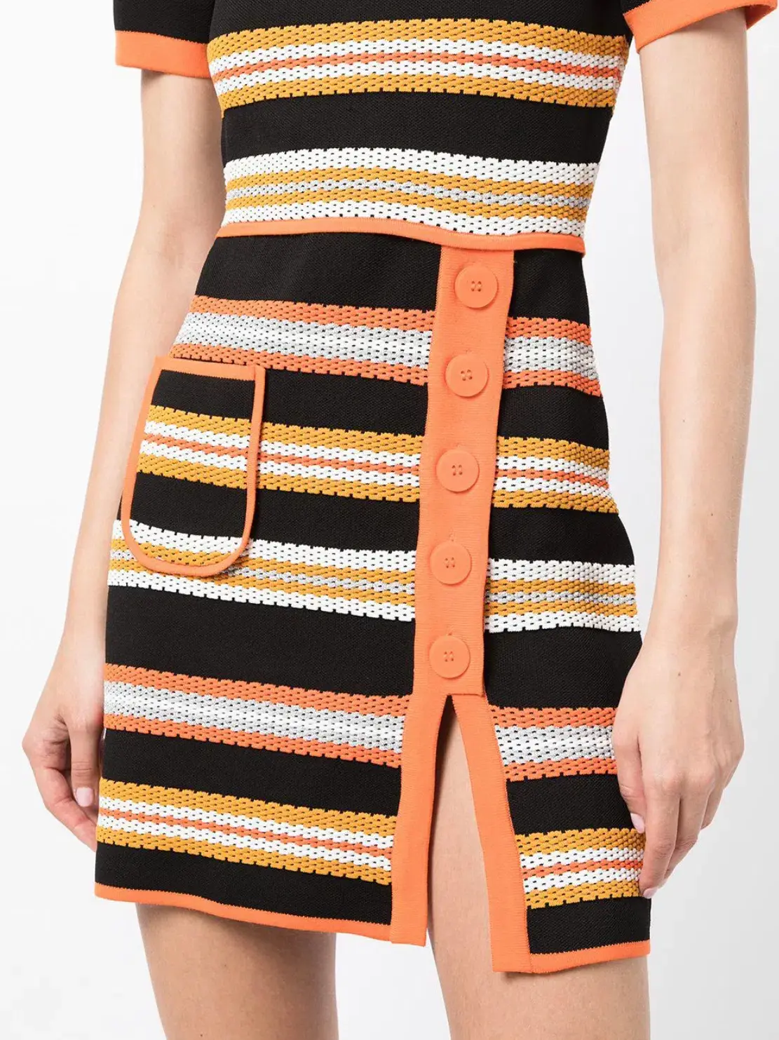 Alice McCall Miley Stripe-Print Knitted Dress Multi-Colored Size AU 8 - Image 4