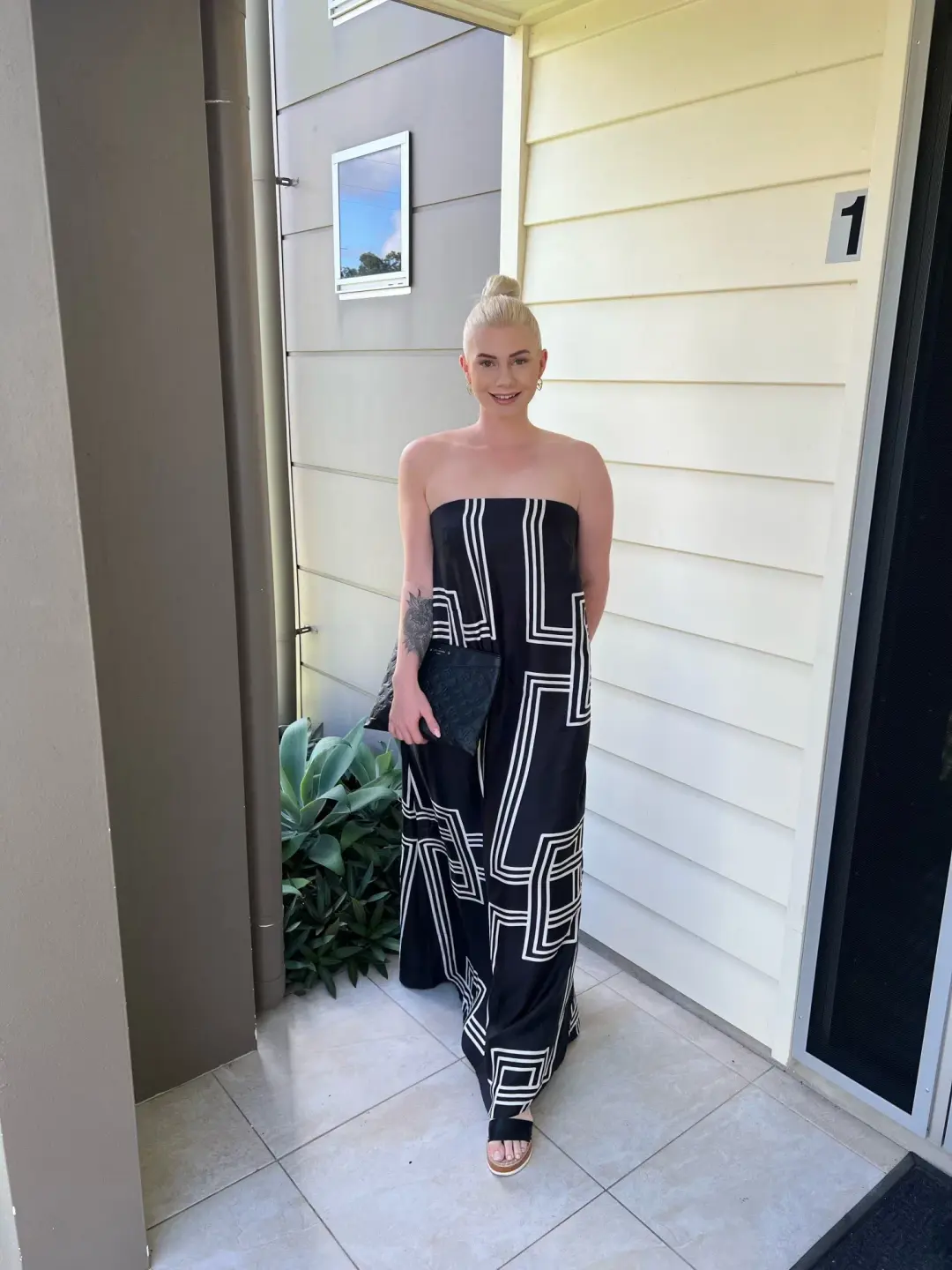 Ginger & Smart Walk In The Line Gown Black Size AU 10 for rent on The Volte - main image