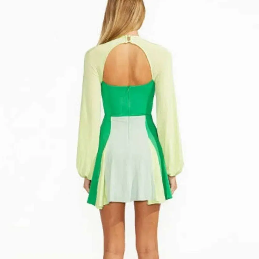 Alice McCall Bnwt Clover In Tulum Mini Dress Green Size AU 8 - Image 3