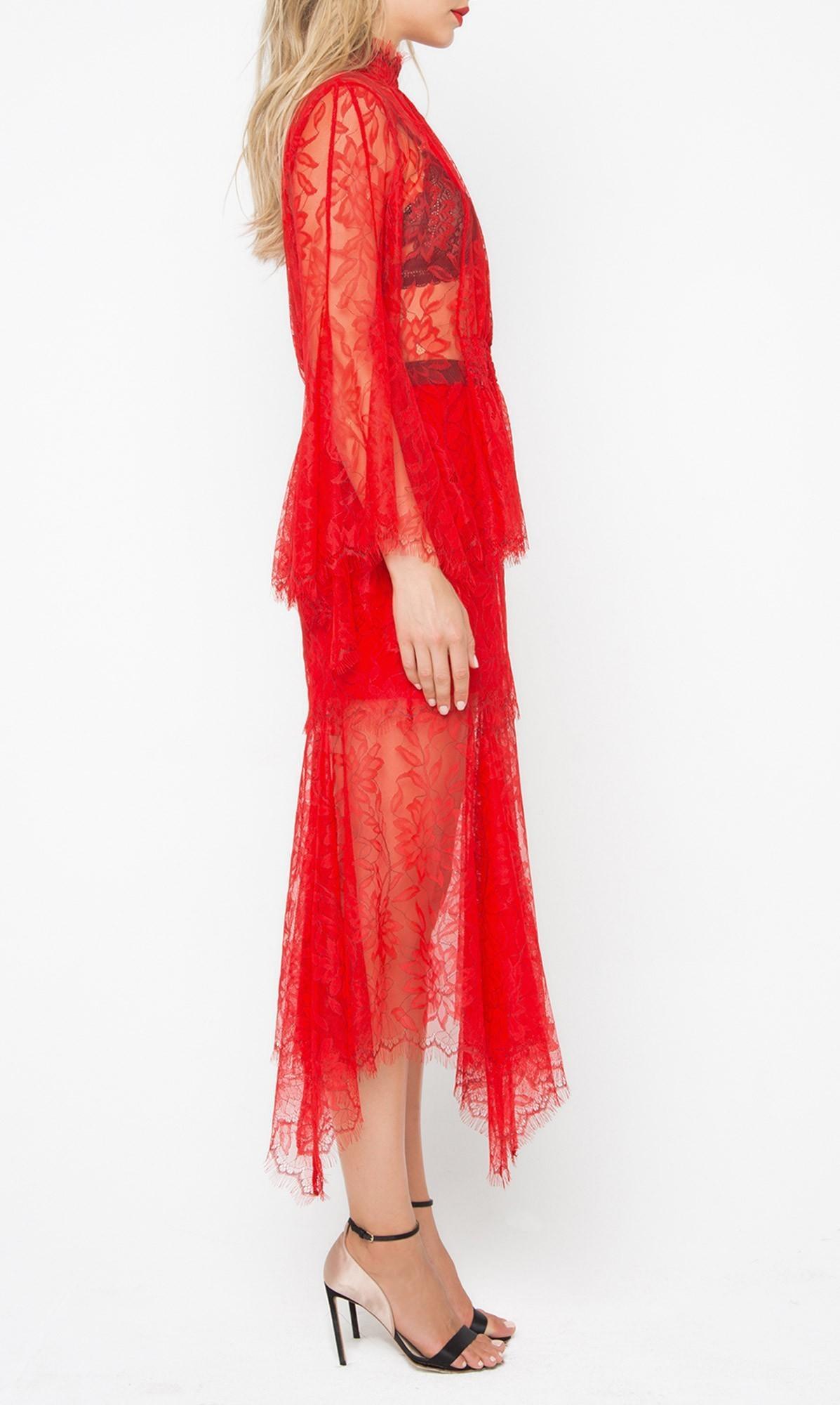 Alice McCall Red Love Myself Top & Skirt size 8 - Image 3