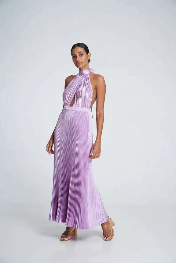 Lidee Renaissance Slit Gown Violet Size 6 / XS - Image 1
