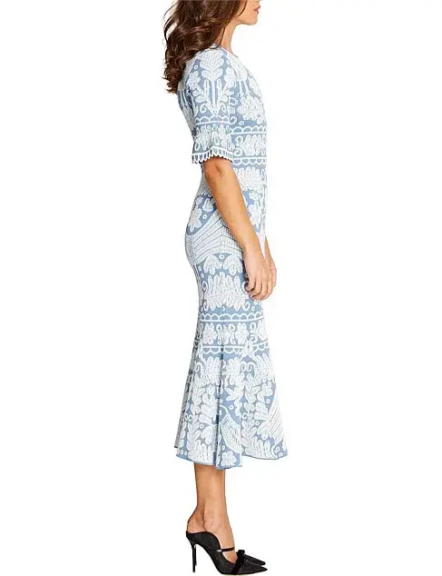 Alice McCall La Javanaise Midi Dress Blue Size 10 - Image 3