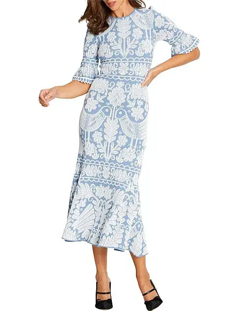 Alice McCall La Javanaise Midi Dress Blue Size 10 - Image 2