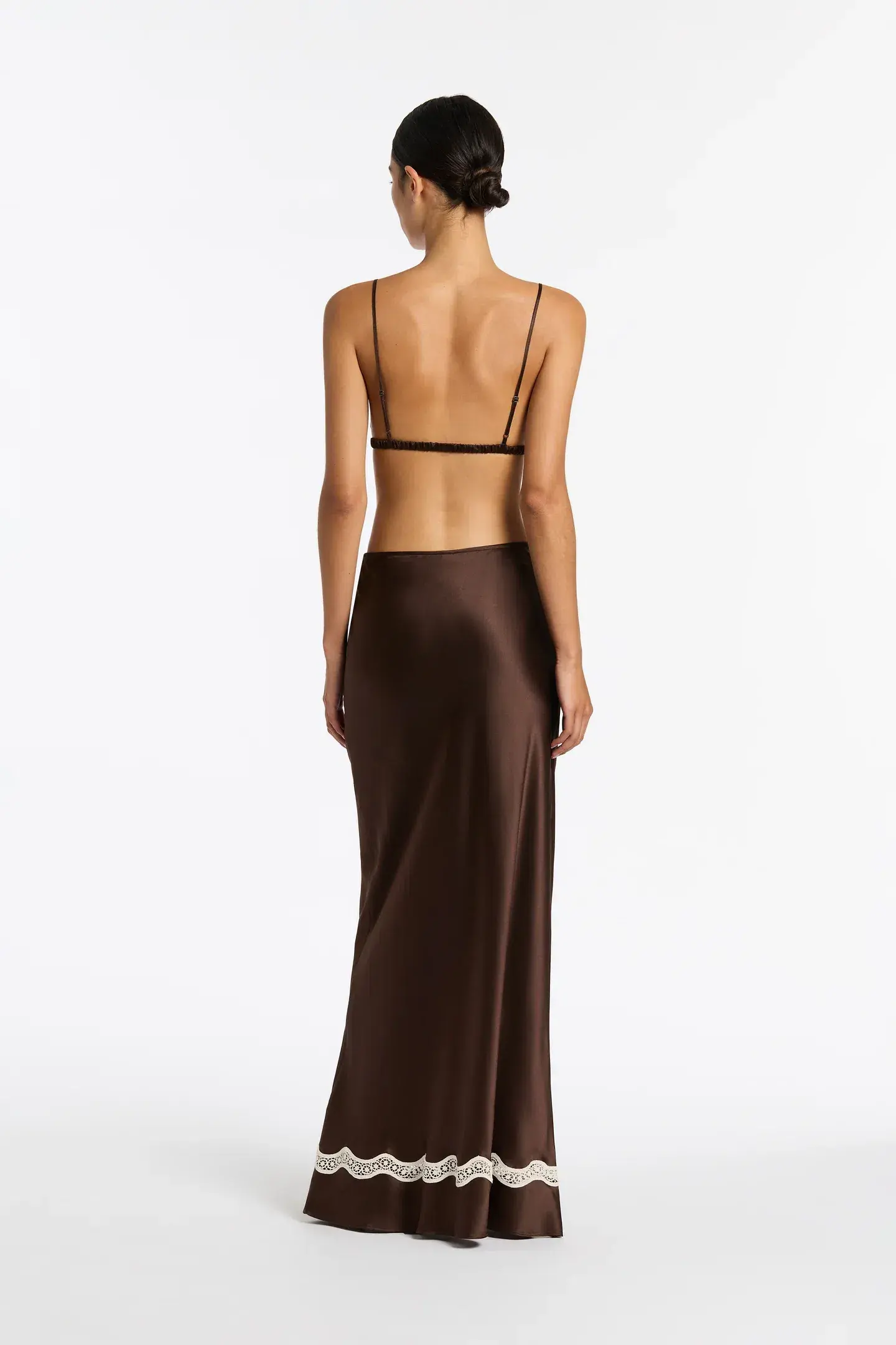 Sir the Label Selita Bralette Size 1 and Maxi Skirt Size 0 Set Brown - Image 3