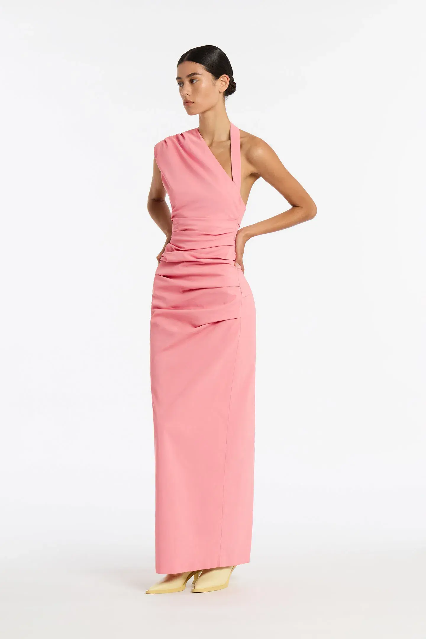 Sir The Label Giacomo Gathered Dress Pink Size 2 / Au 10 - Image 2